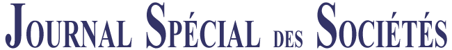 logo Le Journal Spécial des Sociétés